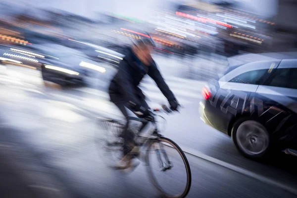 Ora Sera Persone Movimento — Foto Stock