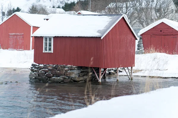 Belle Scandinave Nordique Lofoten Hiver — Photo