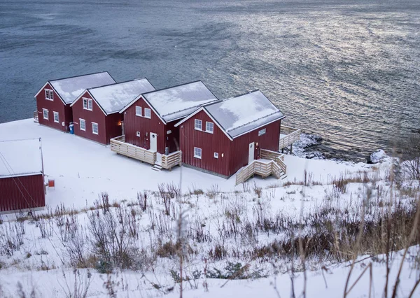 Beautiful Northern Scandinavian Lofoten Winter Royalty Free Stock Photos