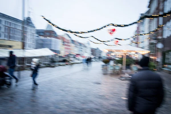 Noche Invierno Escandinava Antes Navidad —  Fotos de Stock