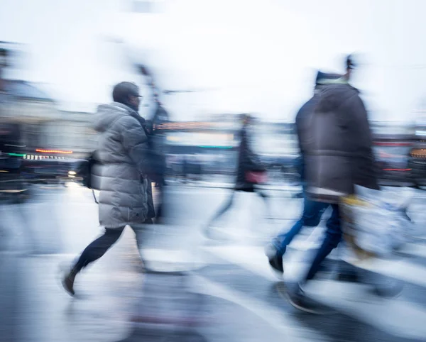 Hora Tarde Gente Movimiento — Foto de Stock