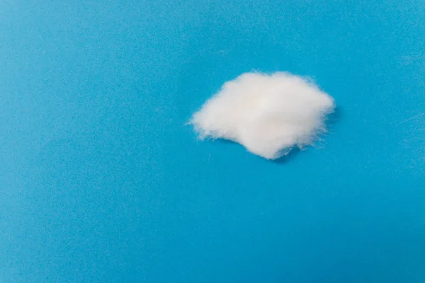 Nubes Papel Hechas Mano Sobre Papel Azul Como Cielo —  Fotos de Stock