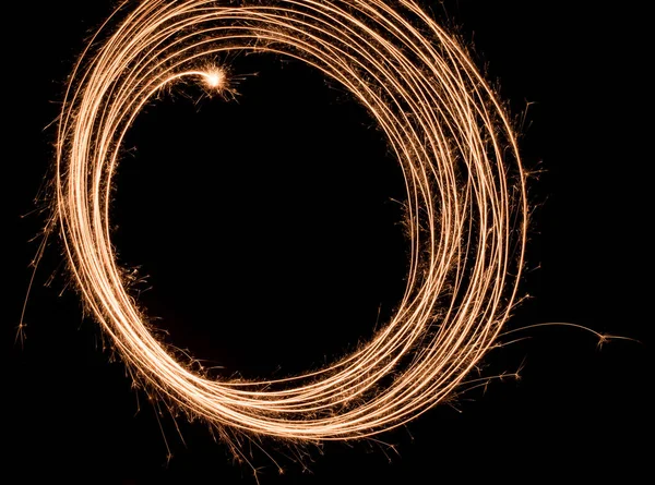 Copie Círculo Del Brillo Del Espacio Fondo Oscuro —  Fotos de Stock