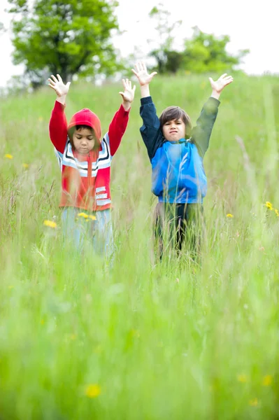 Happy Young Children Enjoying Trip — Stock Photo, Image