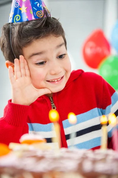 Boys Girls Enjoying Birthday Party — Stock Photo, Image