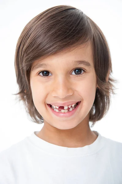 Mladý Chlapec Přišel Zub — Stock fotografie