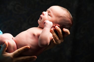 erkek bebek yakın çekim