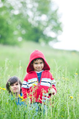 Mutlu küçük çocuklar İyi yolculuklar
