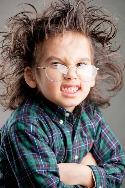 Young Boy Wearing Glasses — Stock Photo, Image