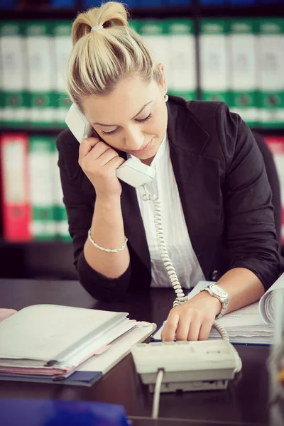 Working Office Businesswoman Executive Stock Picture