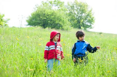 Mutlu küçük çocuklar İyi yolculuklar