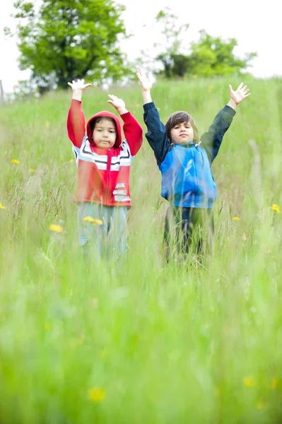 Happy Young Children Enjoying Trip — Stock Photo, Image