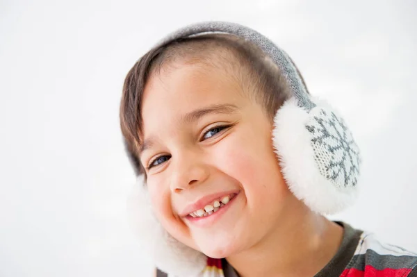 Niño Con Corte Pelo Loco — Foto de Stock