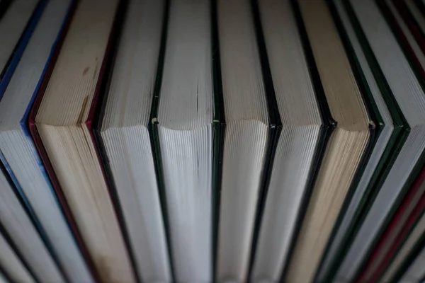 Bücher Hautnah Bücherregal — Stockfoto