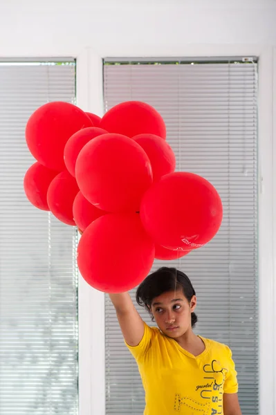 Niños Niñas Disfrutando Fiesta Cumpleaños —  Fotos de Stock