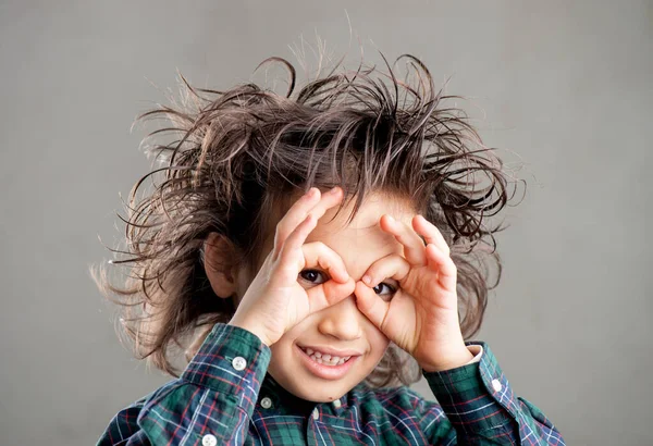 Menino Usando Óculos — Fotografia de Stock