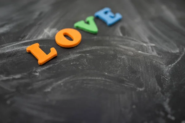 Coração Amor Conselho Escolar — Fotografia de Stock