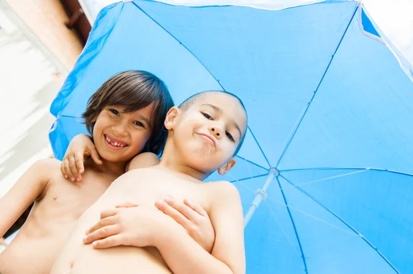 Happy Young Children Enjoying Trip — Stock Photo, Image