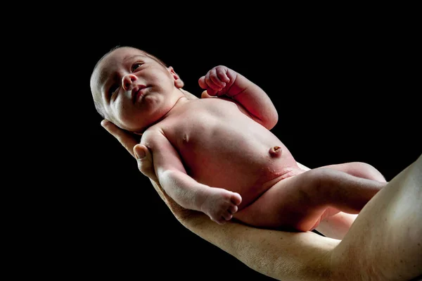 Menino Recém Nascido Perto — Fotografia de Stock