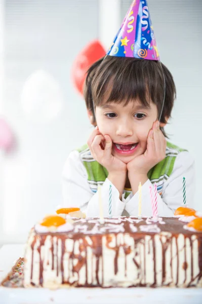 Boys Girls Enjoying Birthday Party — Stock Photo, Image