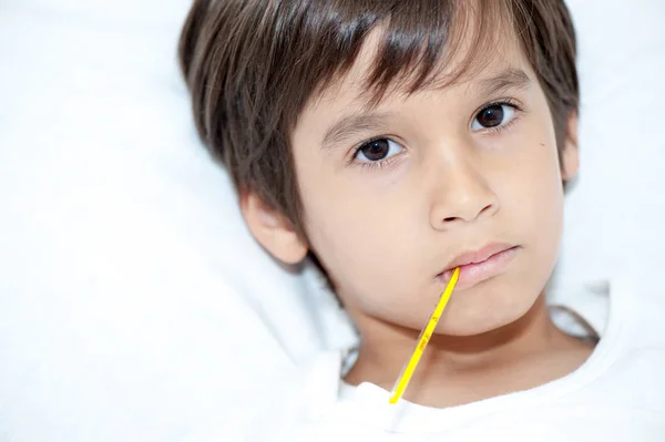 Sick Boy Close — Stock Photo, Image