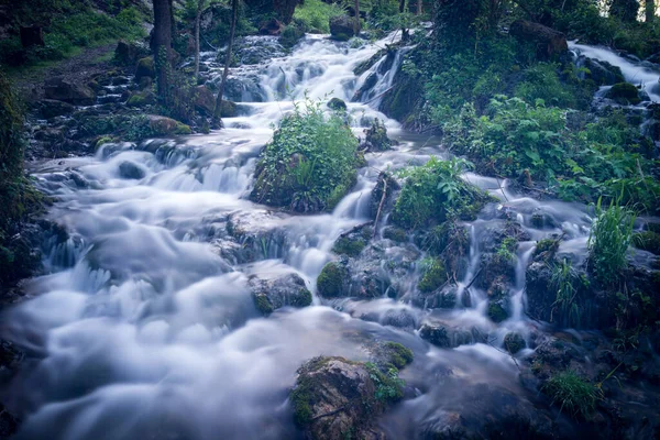 Schöne Natur Mit Fließendem Wasser Ringsum lizenzfreie Stockfotos