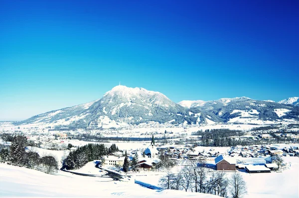 Oberallgau télen Stock Fotó