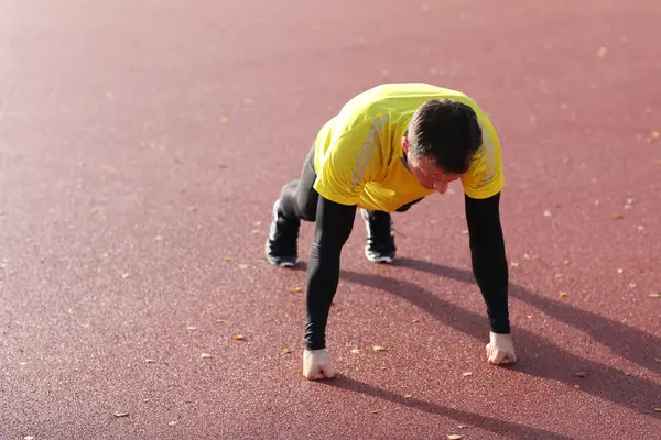 Man exercising outdoor