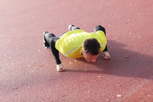 Man exercising outdoor