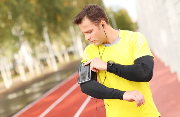 Man exercising outdoor