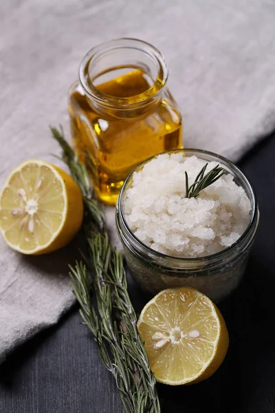 Sea salt and body oil