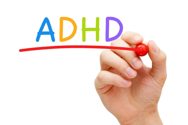 ADHD Figyelem hiperaktivitás-zavar — Stock Fotó