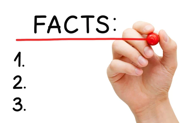 Facts List Concept — Stock Photo, Image