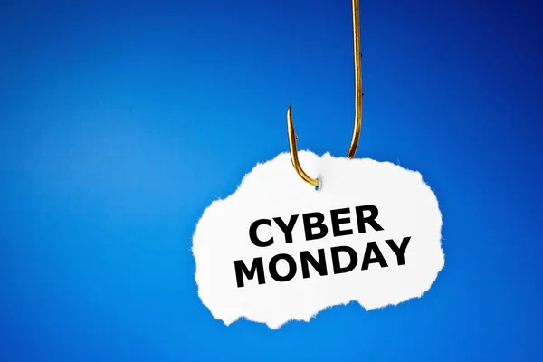 Gancho na Cyber Monday Conceito de venda — Fotografia de Stock