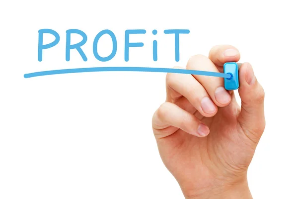 Handgeschreven Word Profit Business Concept — Stockfoto