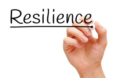 Word Resilience Handwritten With Black Marker clipart