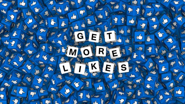 Get More Likes. Social media like and heart icon.