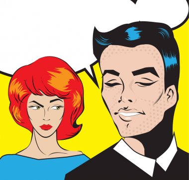 Pop Art çift aşk ilişki söz
