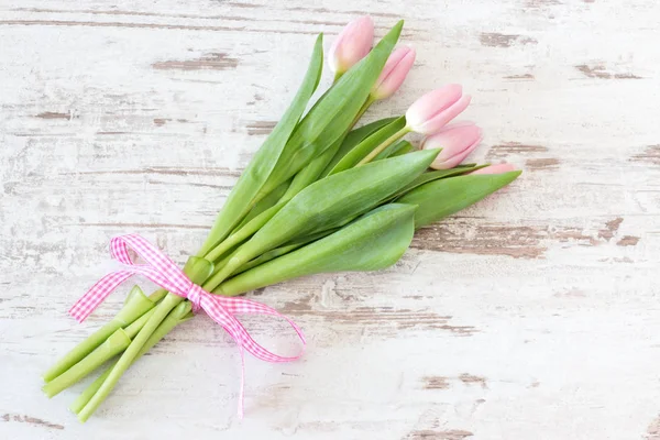 Пучок тюльпанів рожевого кольору — стокове фото