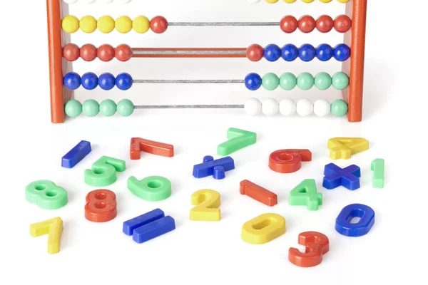 Tarka számoknál az abacus — Stock Fotó