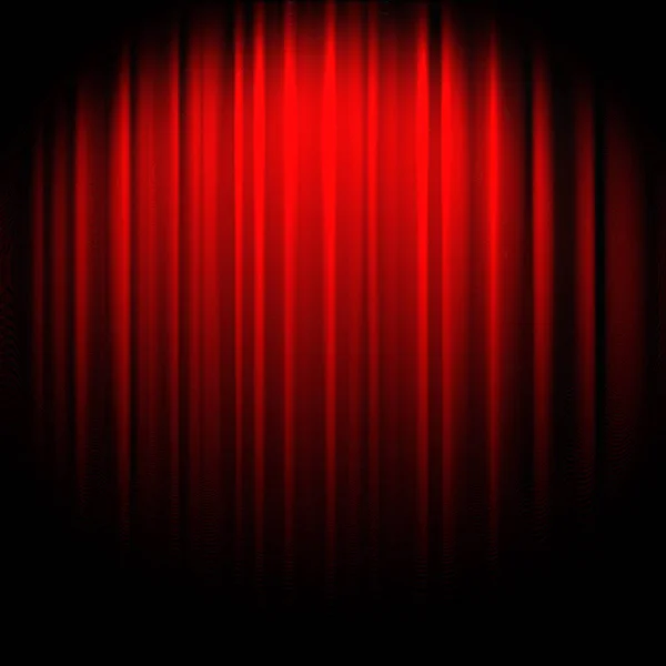 Red theater curtain — Stock Photo, Image