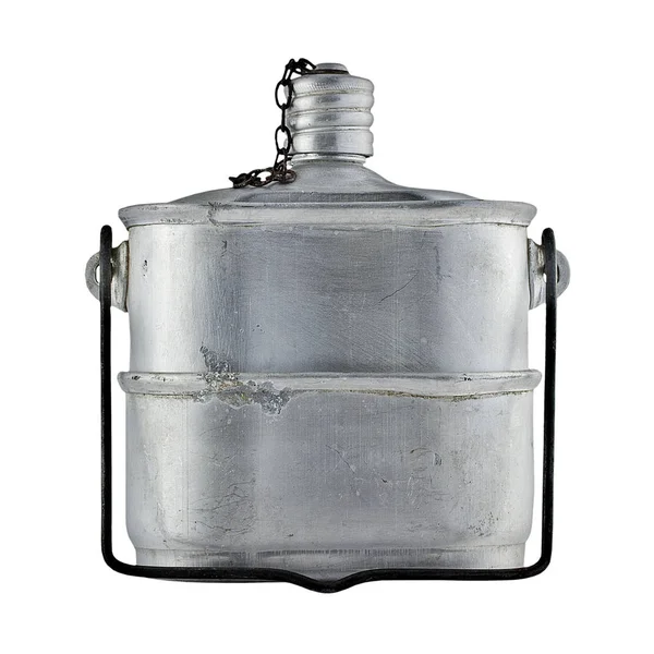 Старий flask солдатів — стокове фото