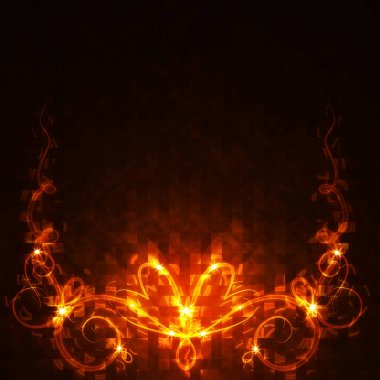 frame van de brandende elementen