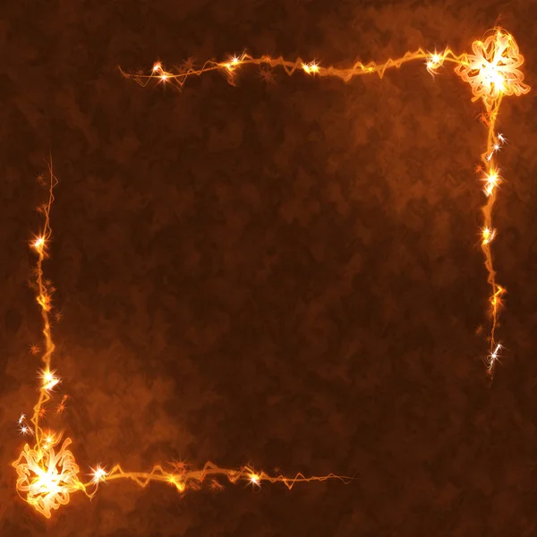 Quadro dos elementos de queima — Fotografia de Stock