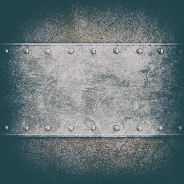Placa de metal — Fotografia de Stock