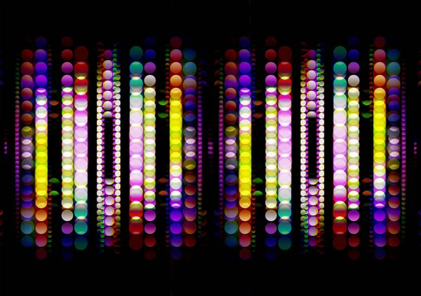 Remsor av glänsande färgade cirklar — Stockfoto