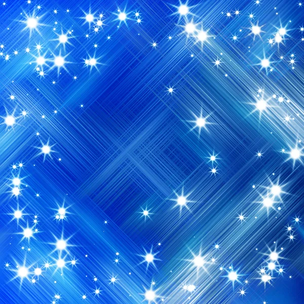 Bright glitters on a soft blue — Stock Photo, Image