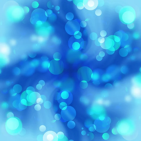 Wazig lights op een helder blauwe — Stockfoto