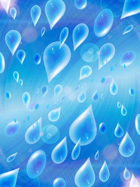 Gotas de lluvia contra el cielo — Foto de Stock