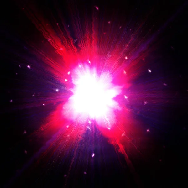 Red star flash — Stock Photo, Image